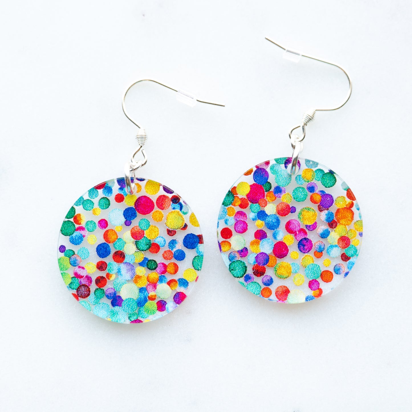 Rainbow Dot Earrings