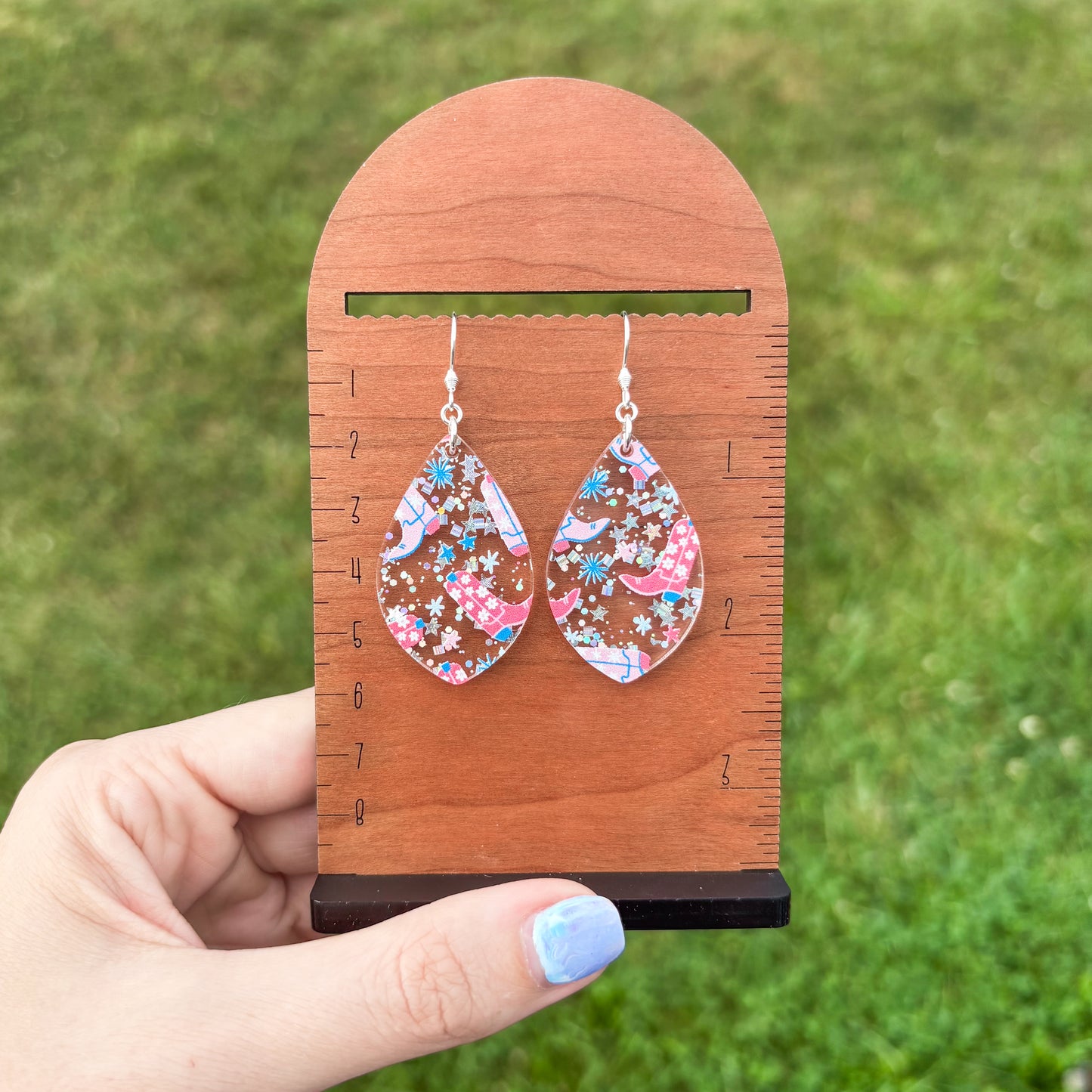 Disco Cowgirl Boot Earrings