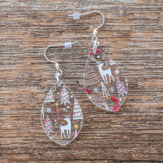 Reindeer Christmas Earrings