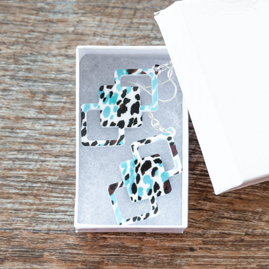 Cow Print Earrings