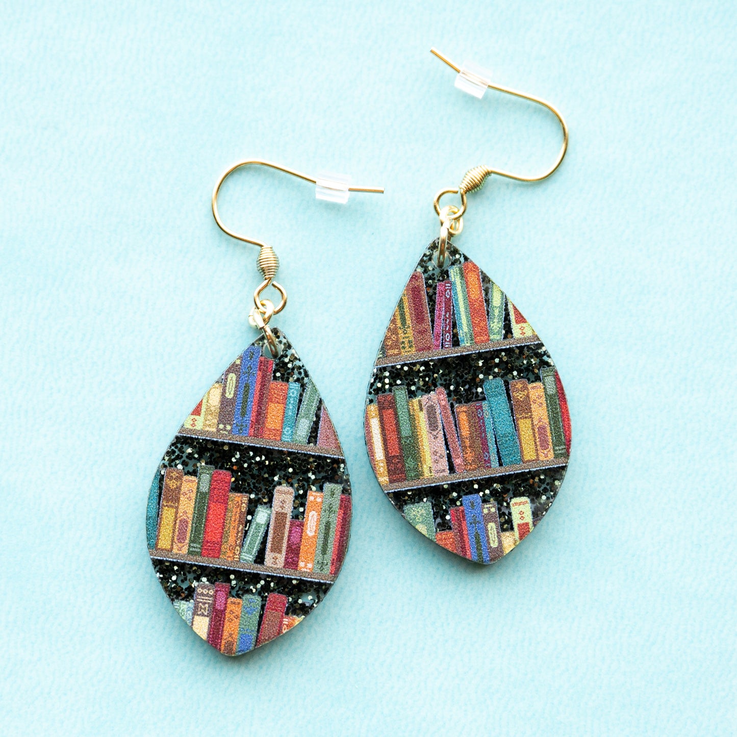 Book Earrings Oval