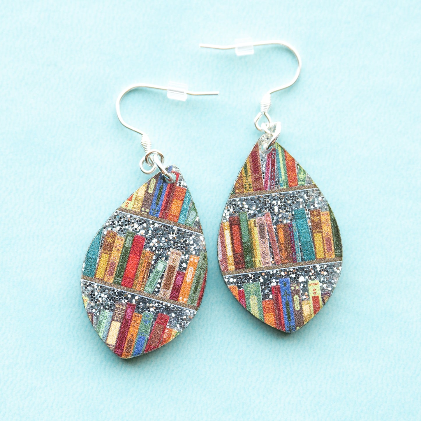 Book Earrings Oval