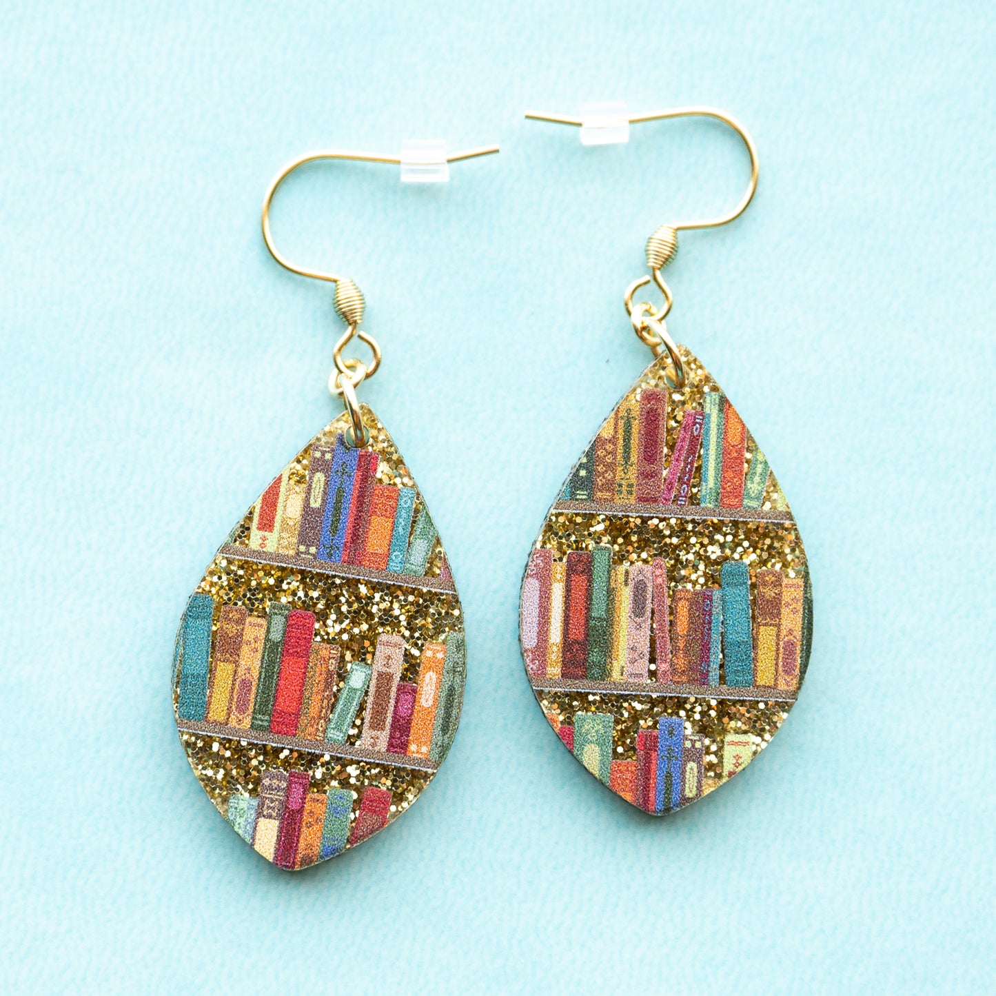 Book Earrings Oval