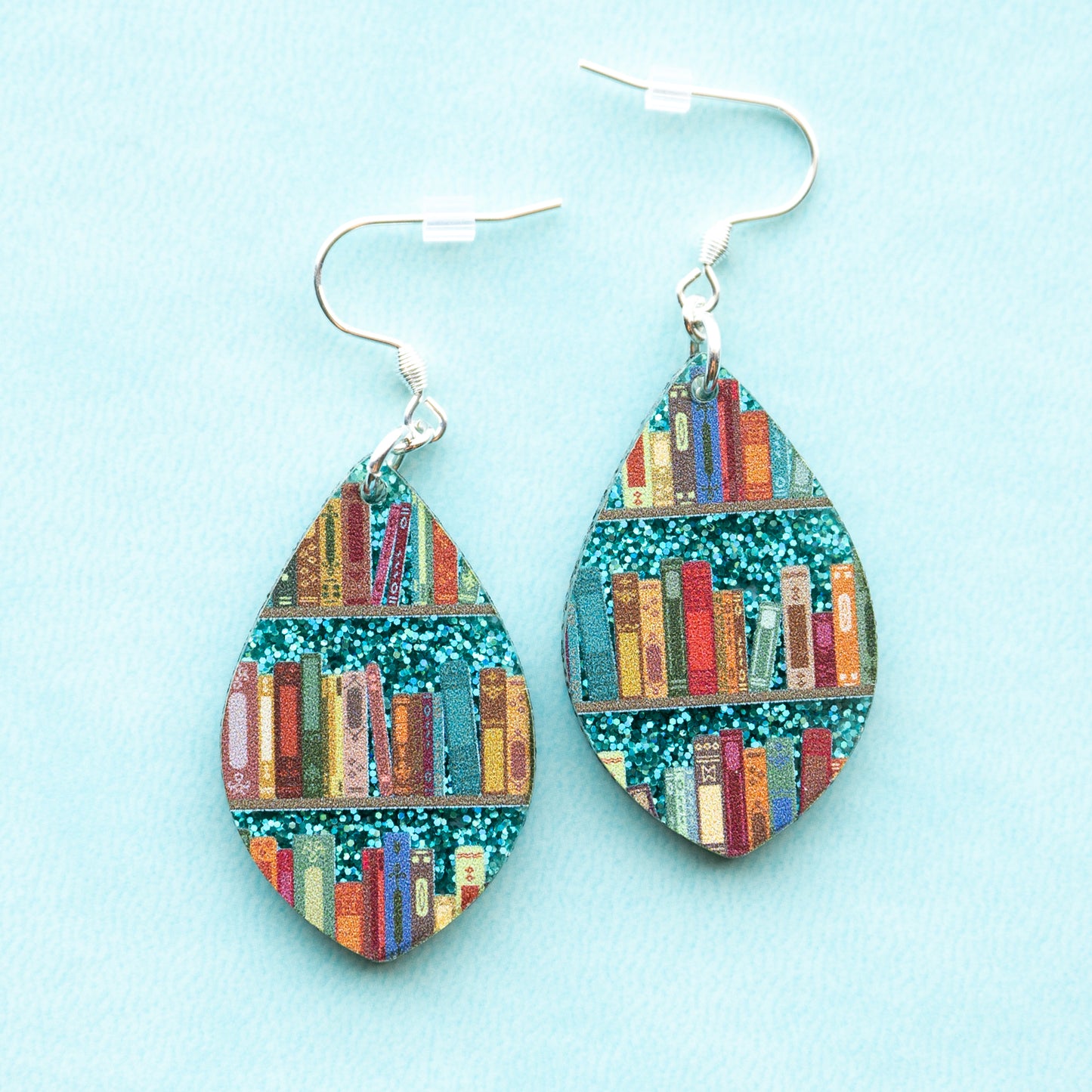 Book Earrings Oval