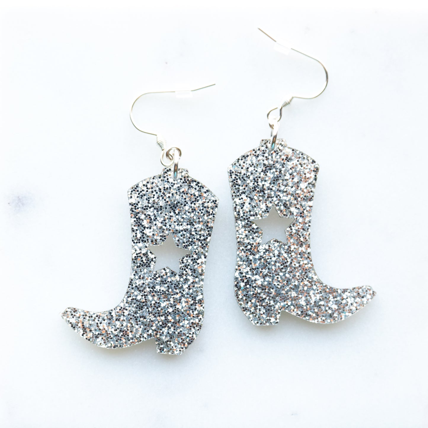 Glitter Cowgirl Boot Earrings