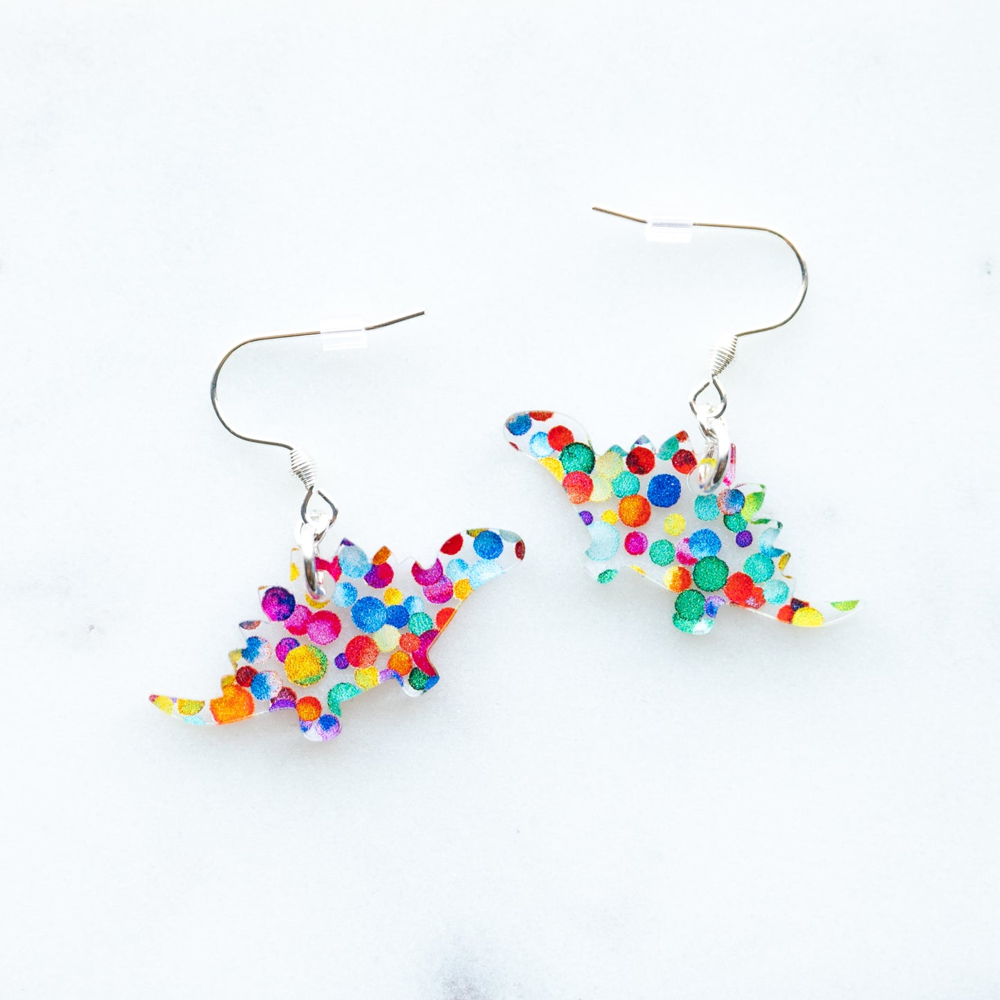 Dinosaur Earrings T-Rex Brontosaurus Triceratops Stegosaurus