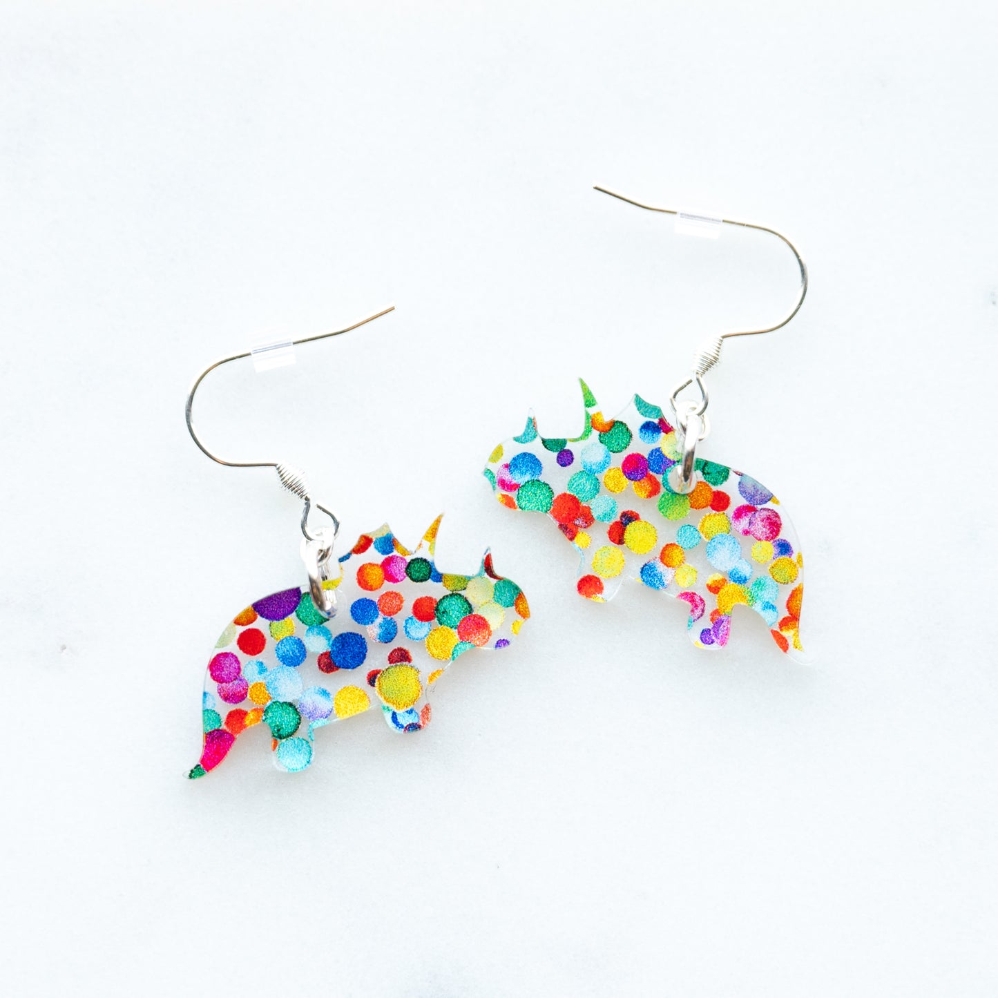 Dinosaur Earrings T-Rex Brontosaurus Triceratops Stegosaurus