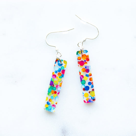 Rainbow Dot Earrings