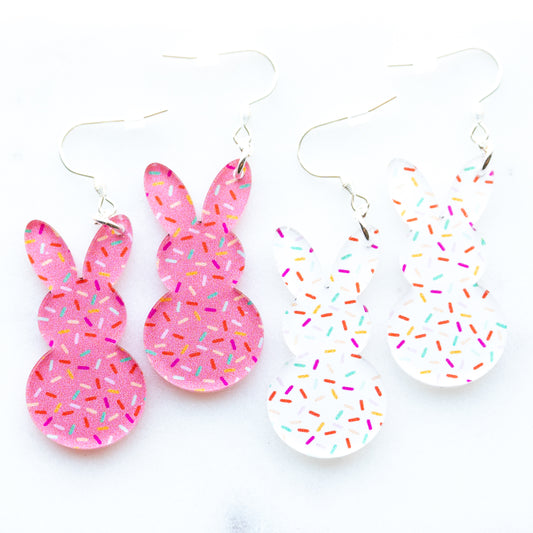 Sprinkle Easter Bunny Earrings